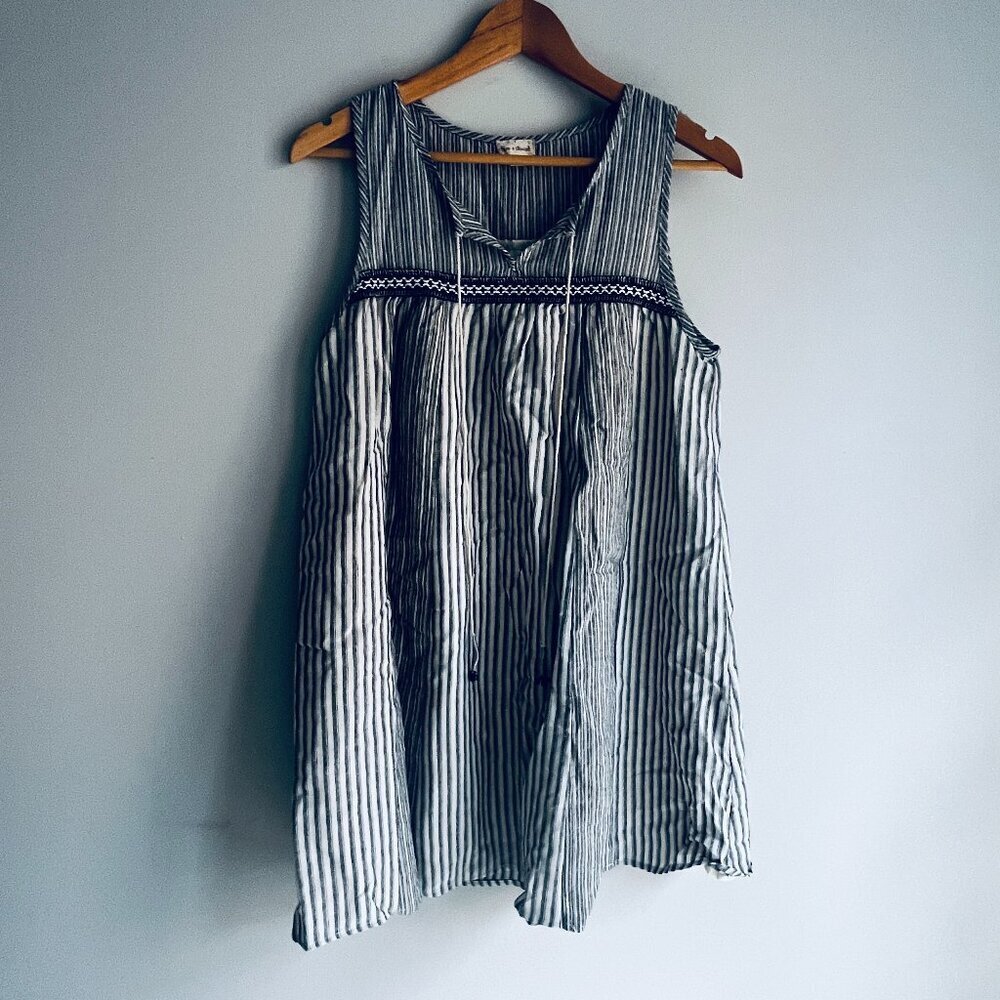 2/$30 Hem & Thread Striped Tunic